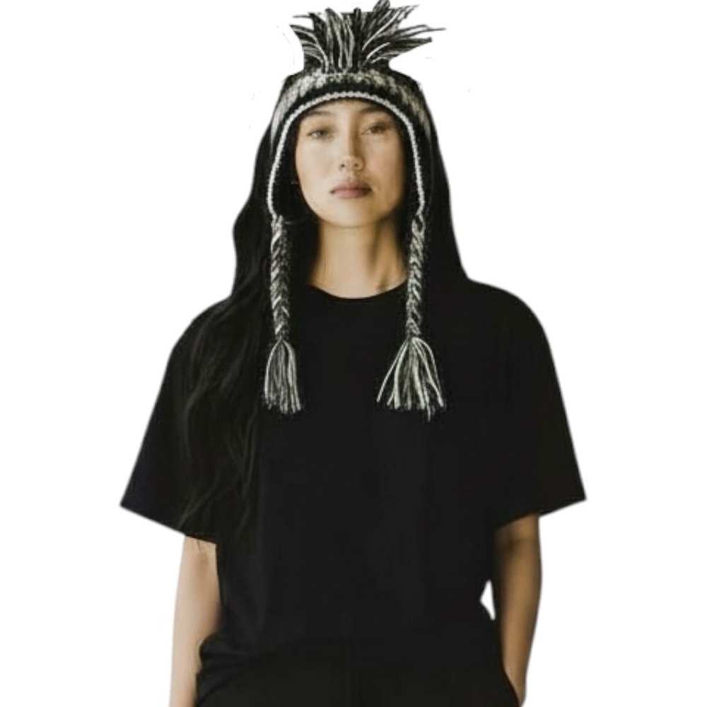 Chaveau Hat 100% Wool/ Fleece OS Unisex Adult Made in Nepal Fits Most New
